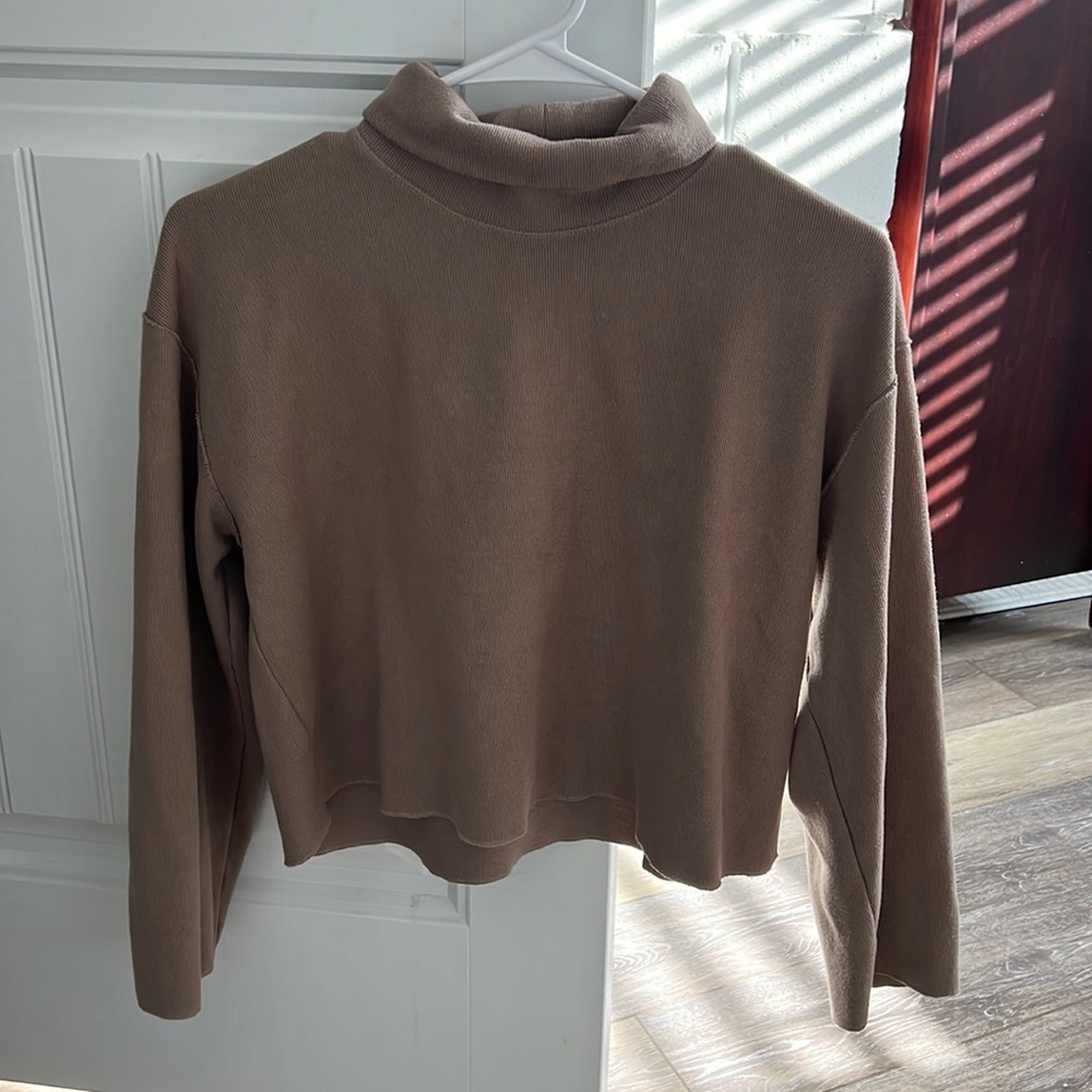 Zara turtle neck cropped sweater size small worn once
